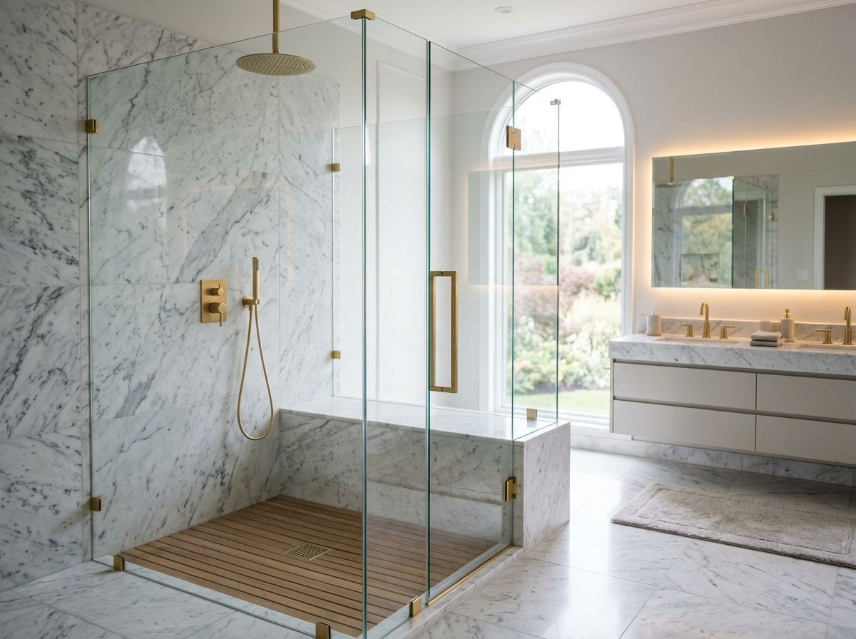 Shower Box Kaca Tempered Mewah